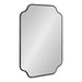 Scallop Mirror 24x36 Black 1