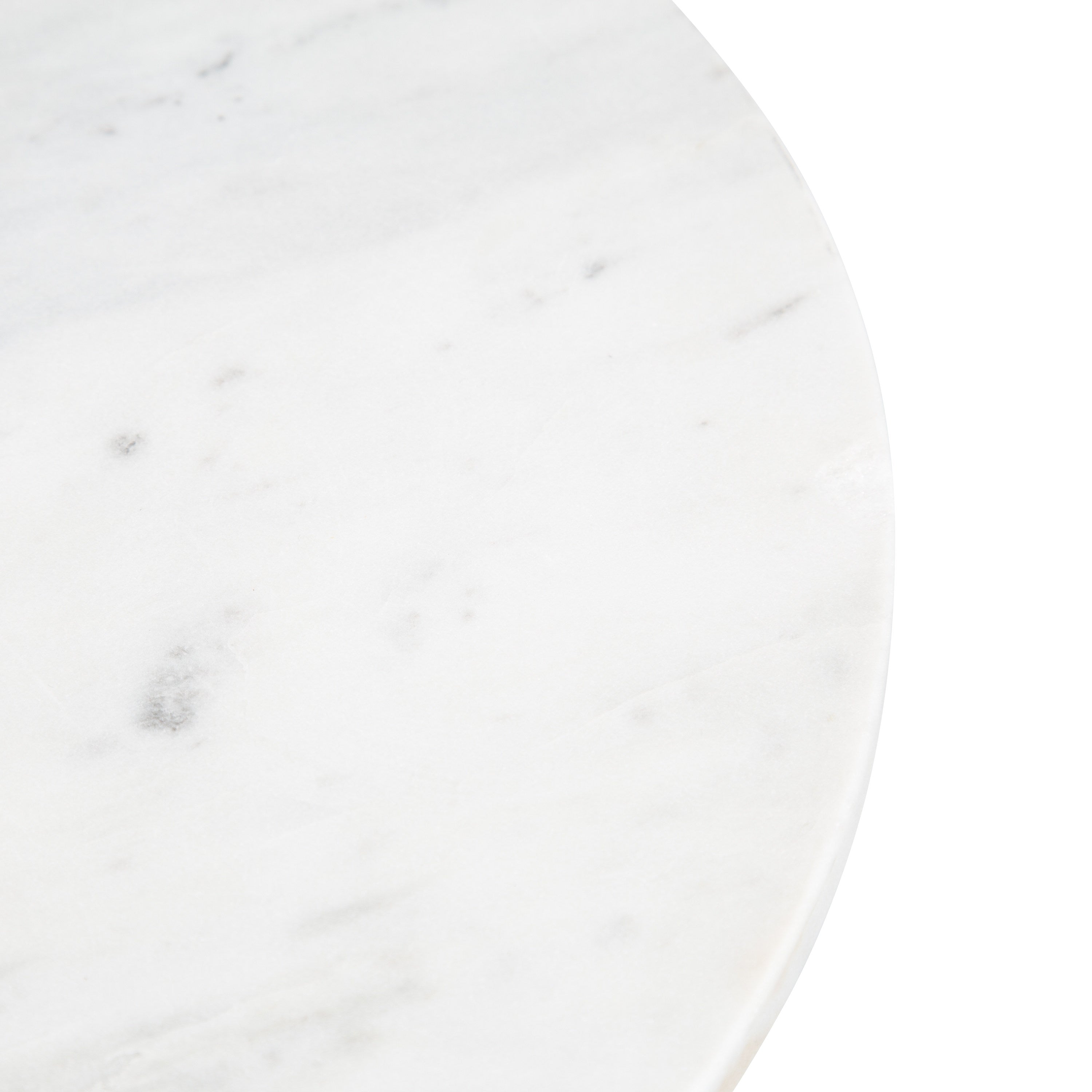 Side Table White Pewter 14x14x24 3