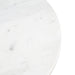 Side Table White Pewter 14x14x24 3