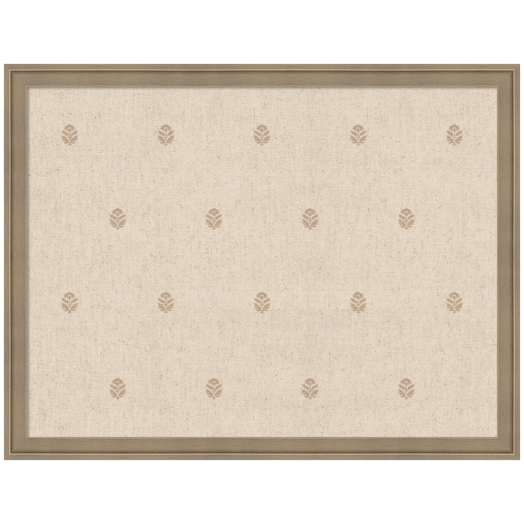 Pinboard Beige Botanical Block Print