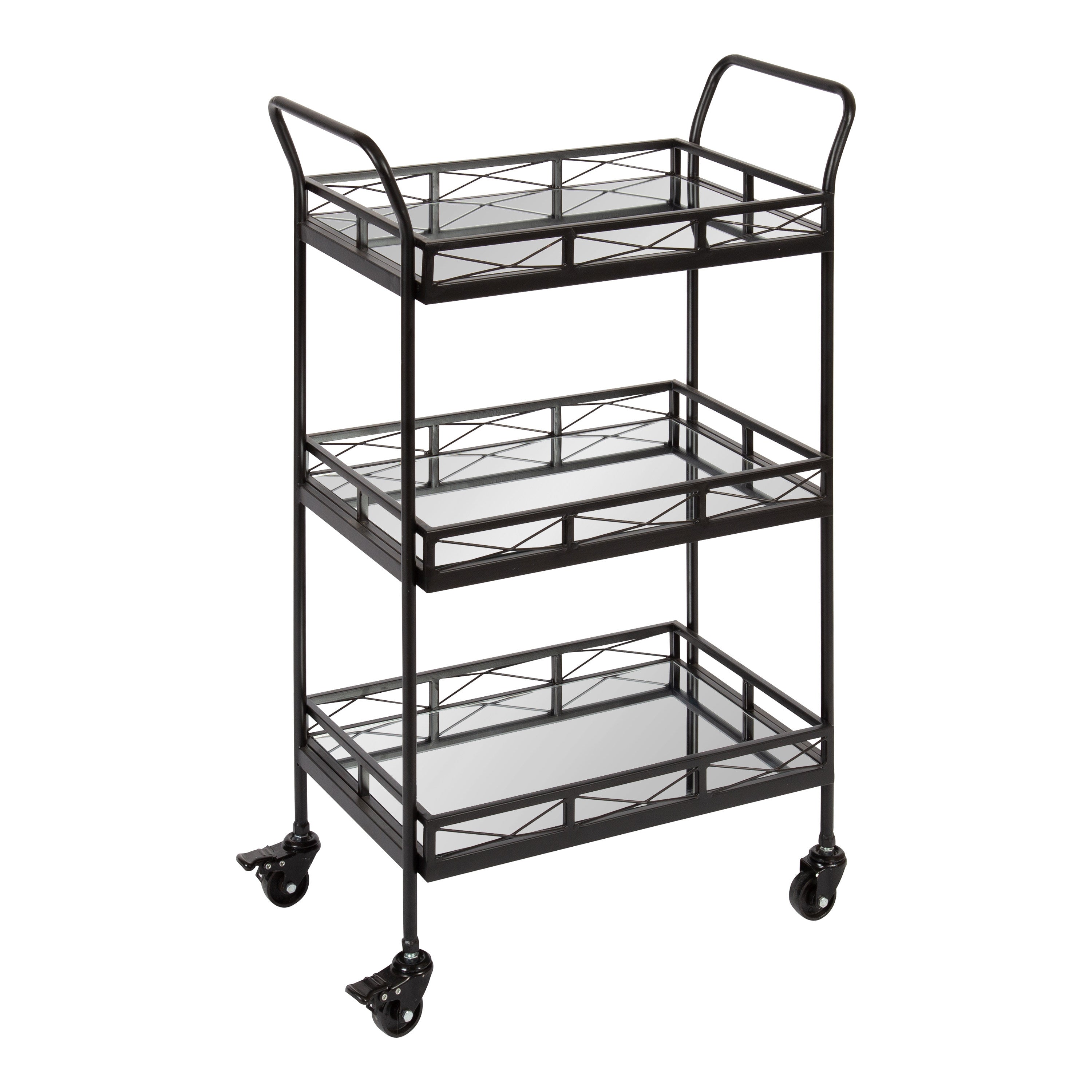 Bar Cart 23x13x35 Black 1