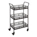 Bar Cart 23x13x35 Black 1
