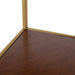 Accent Shelf Walnut Brown 24x17x38 3