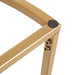 Console Table White Gold 28x14x30 6