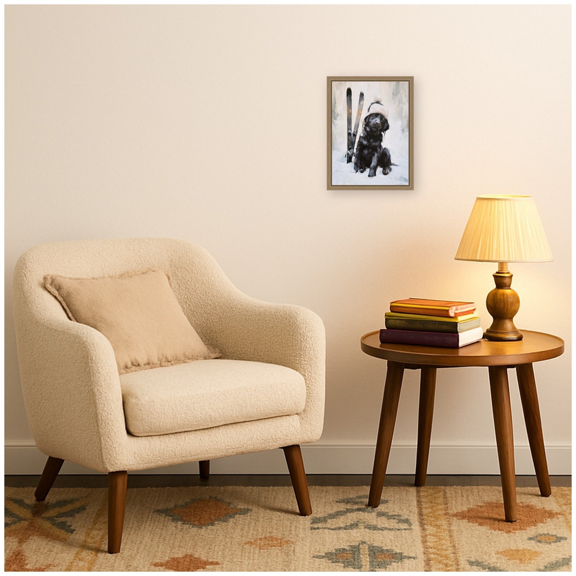 Framed Canvas Sylvie Dark Gold 10x13 6