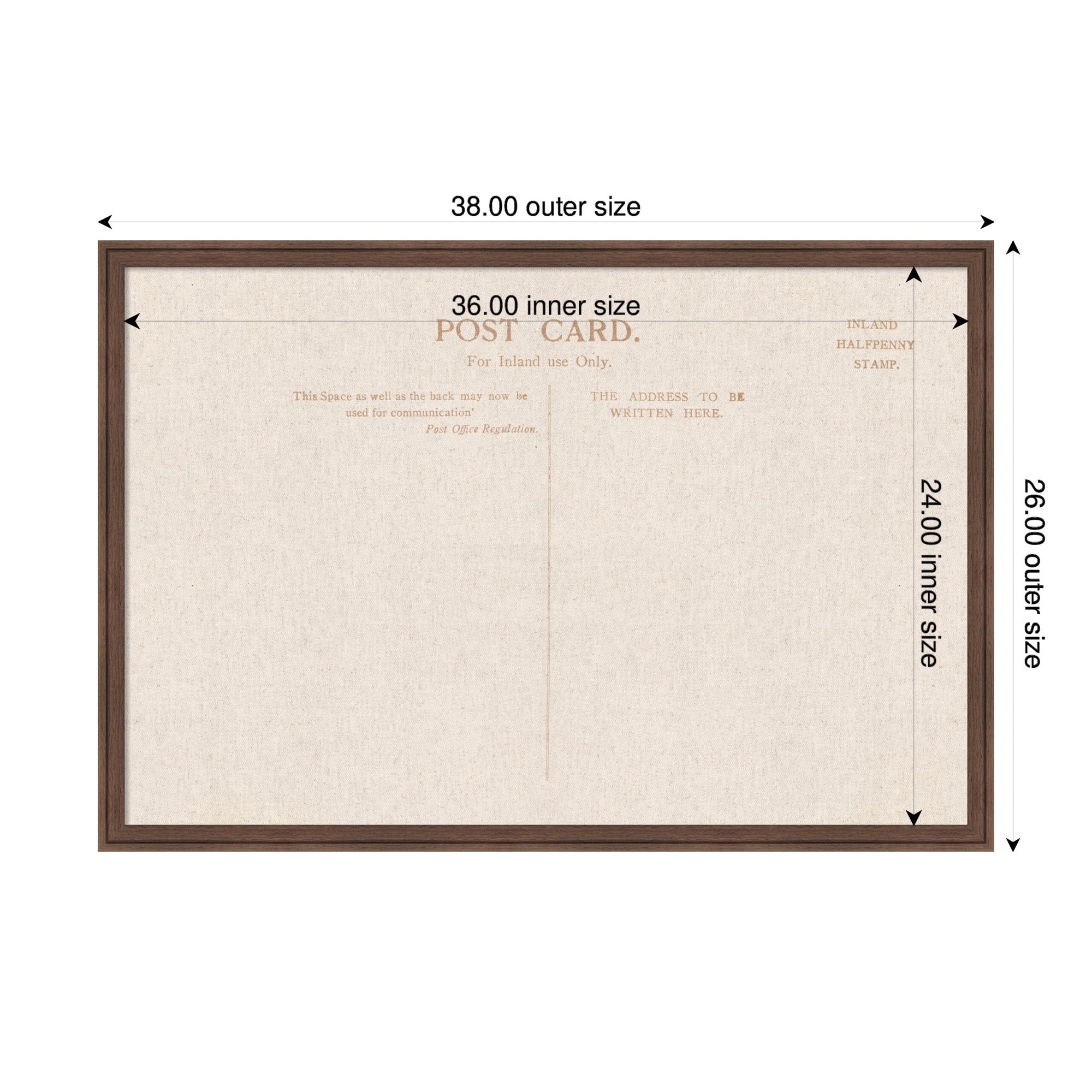 Pinboard Florence Medium Brown 38x26 2