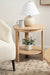 Side Table Natural Beige 22x22x24 7