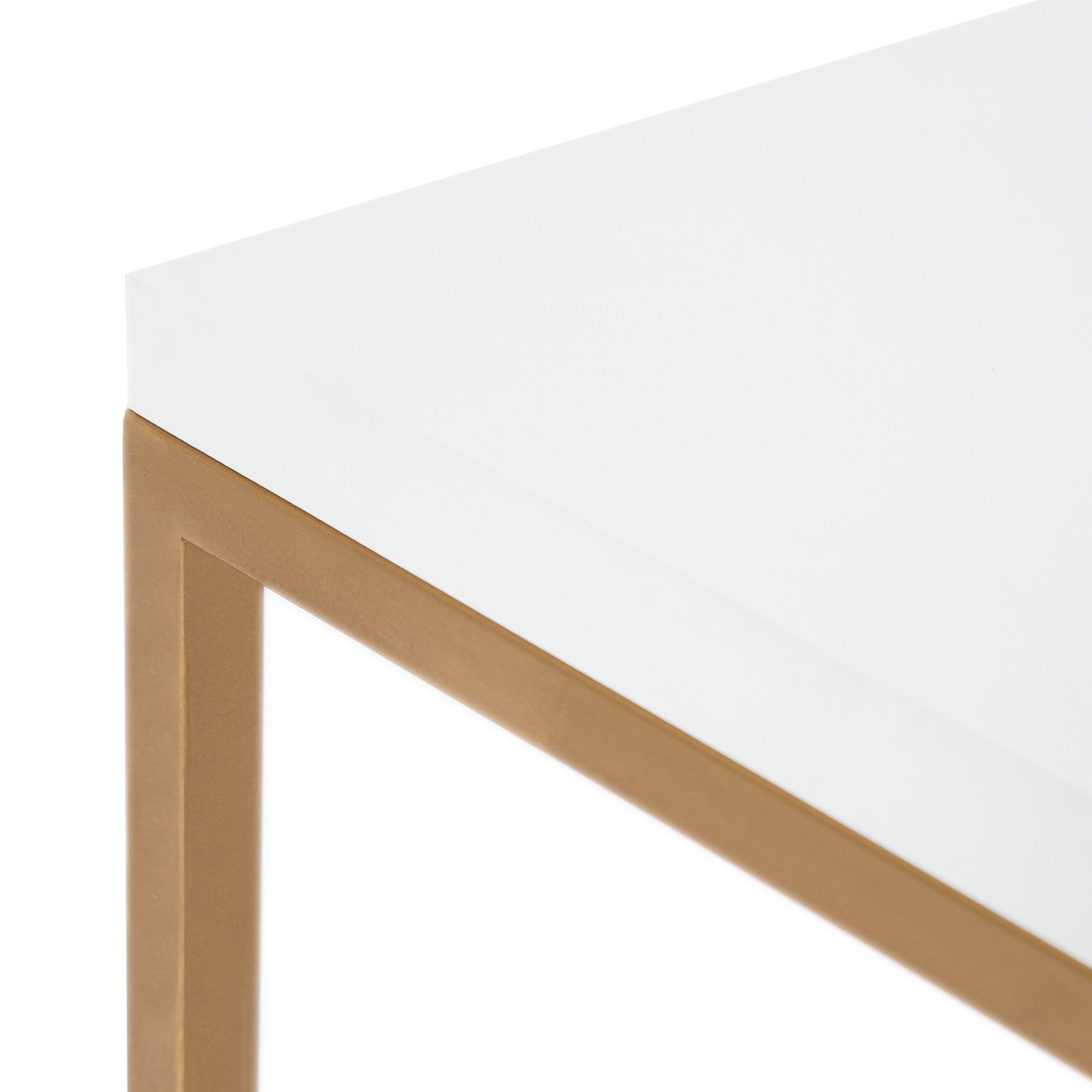 Kaya Wood and Metal Coffee Table