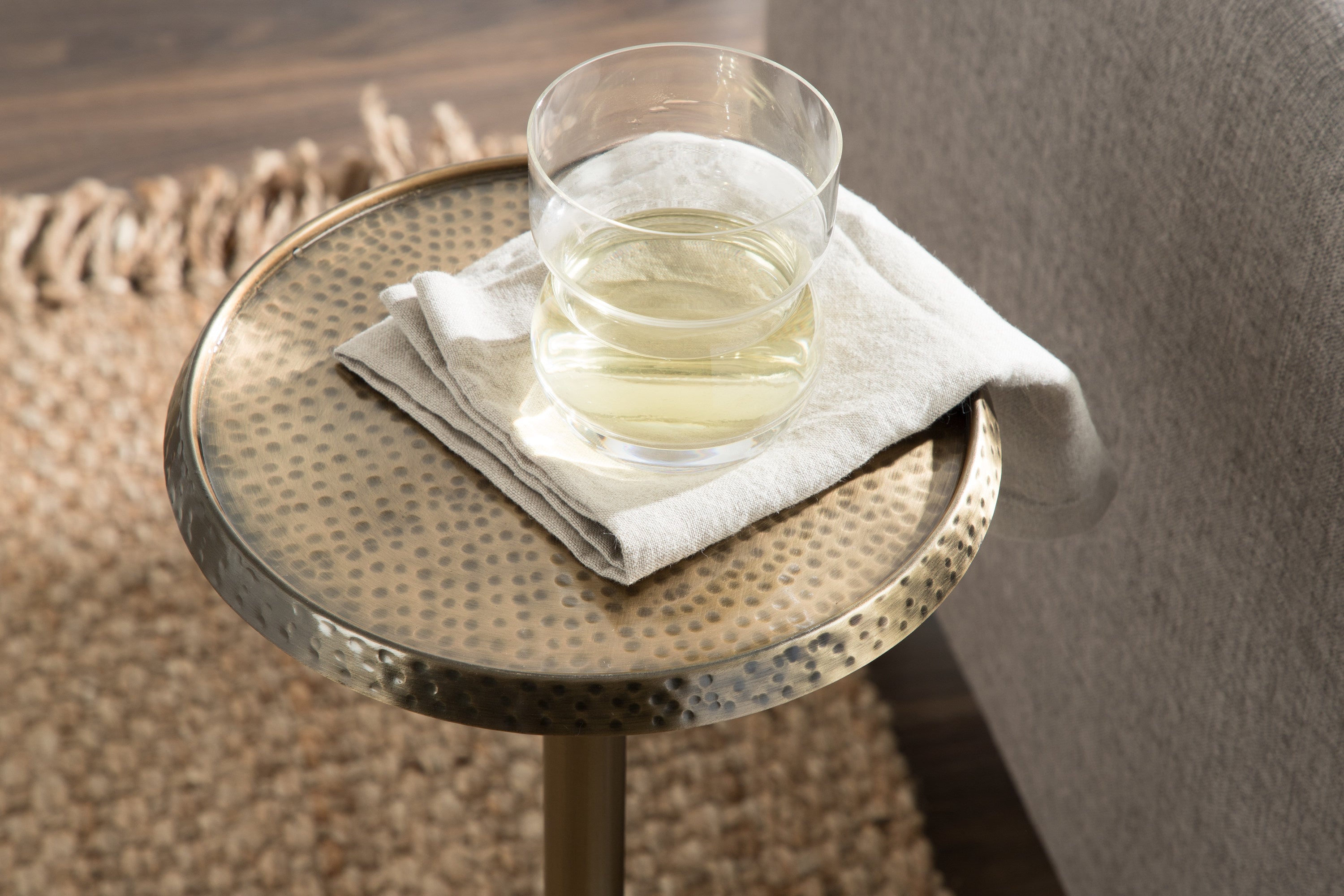 Drink Table Gold 9x9x23 7