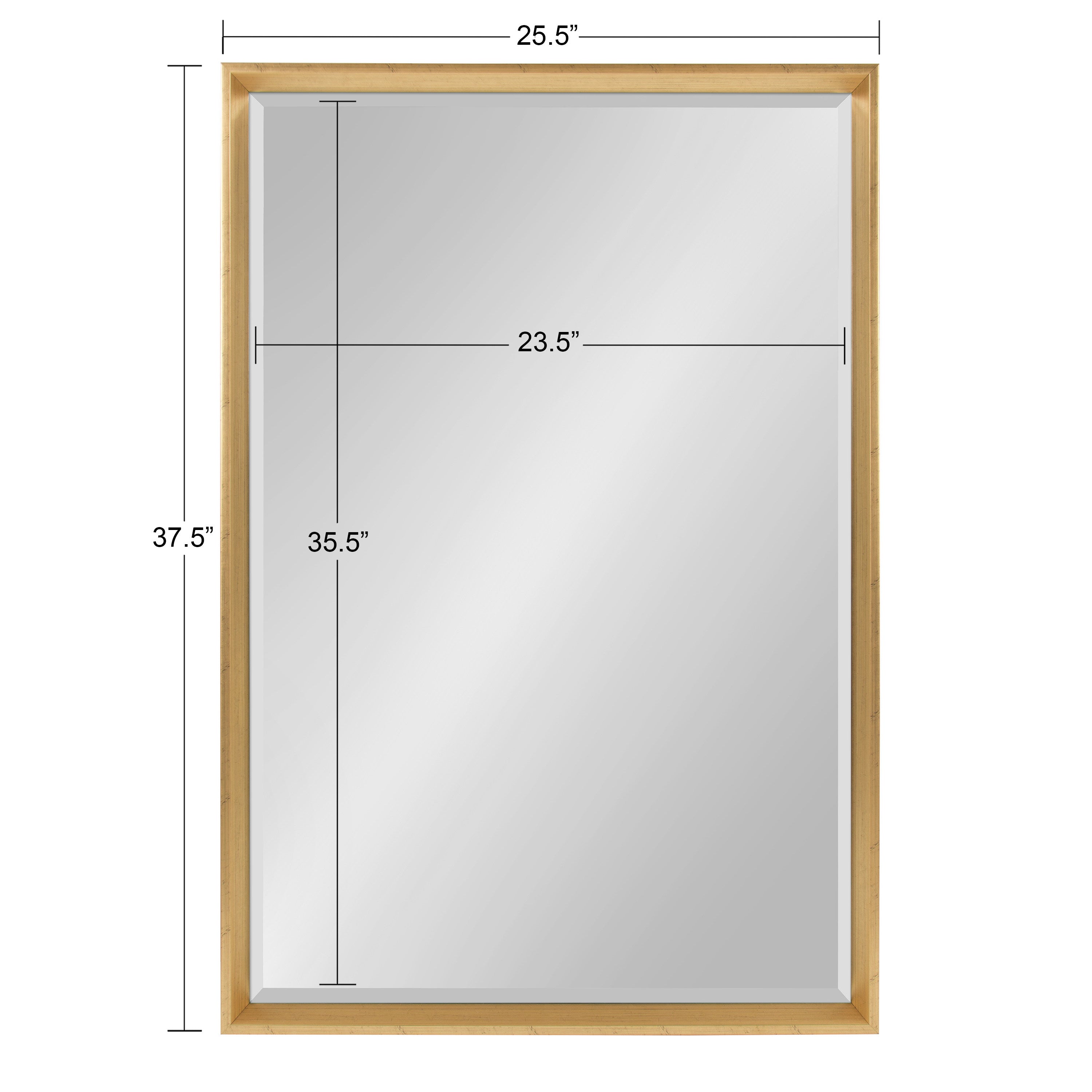 Decorative Wall Mirror Gold 25.5x37.5 5