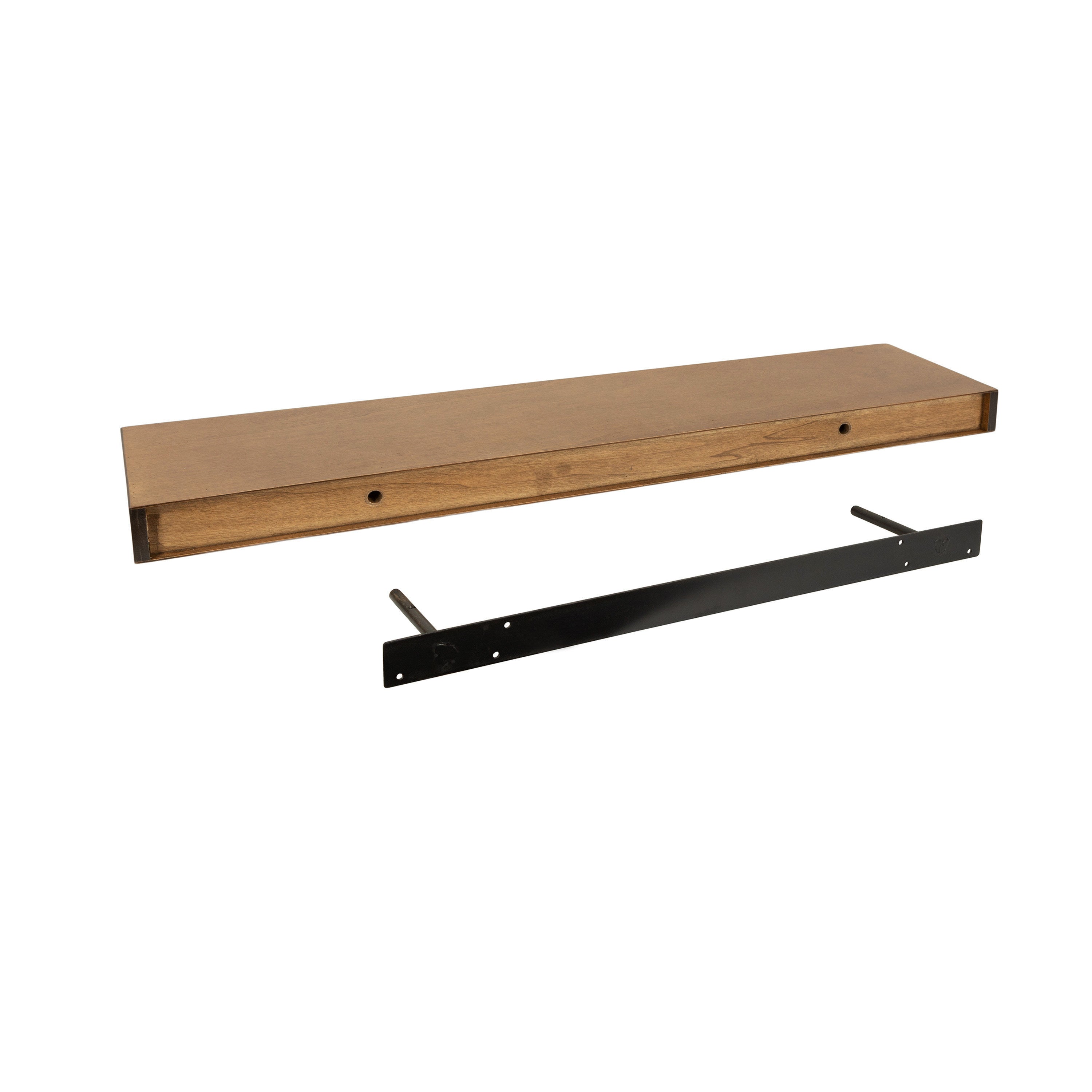 Floating Shelf 1 Piece 36 Inch Rustic Brown 6