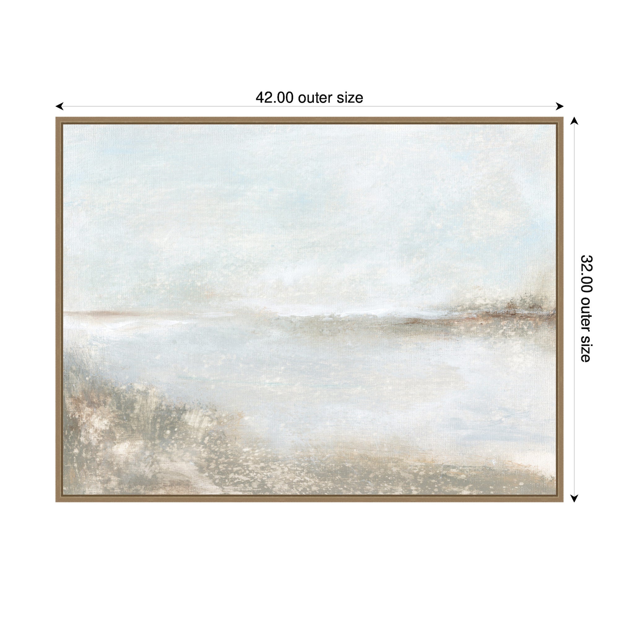 Framed Canvas 42x32 Sylvie Dark Gold 2