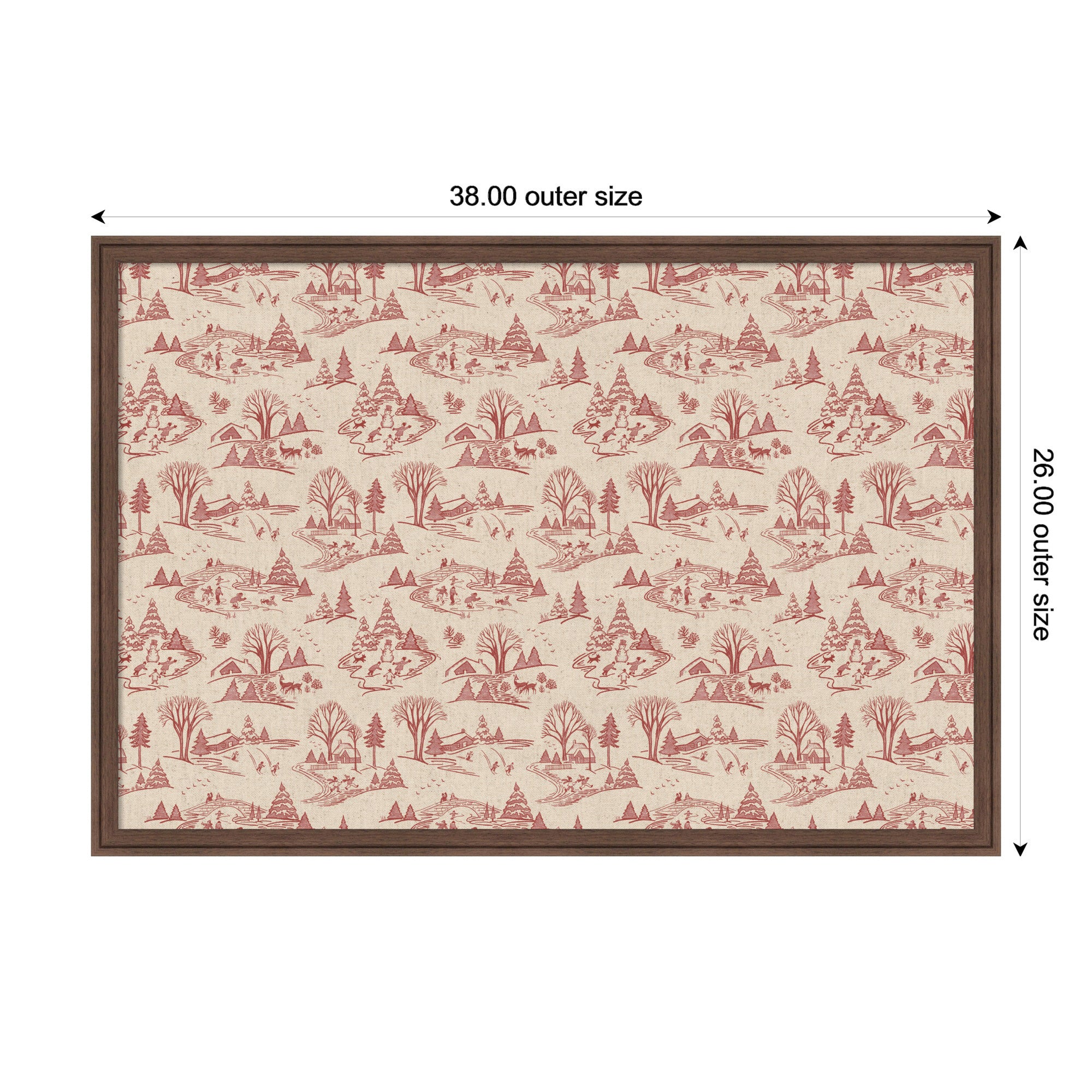 Pinboard Florence Medium Brown 38x26 2