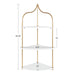 Accent Shelf White Gold 17x12x35 2