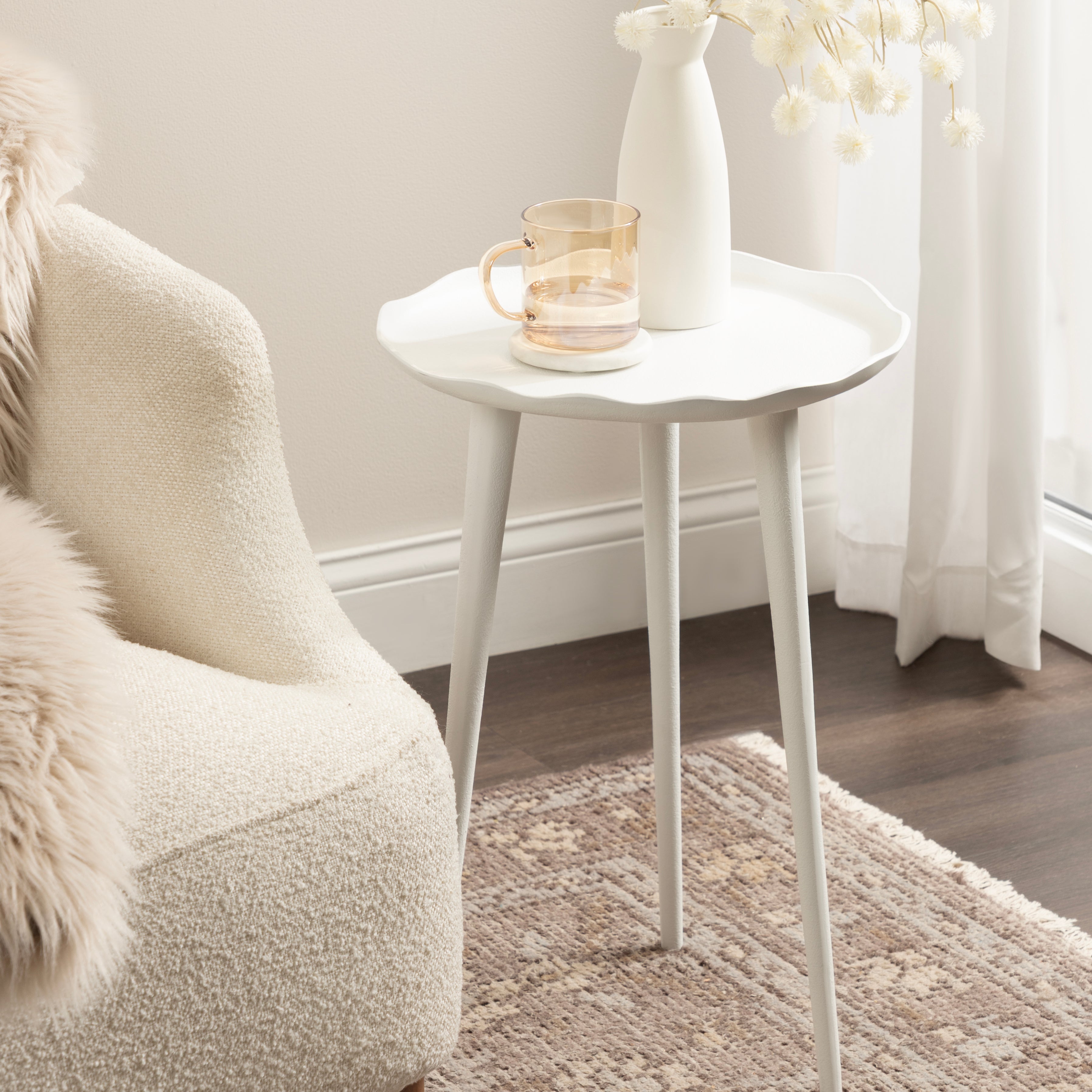 Side Table 15x15x22 White 6