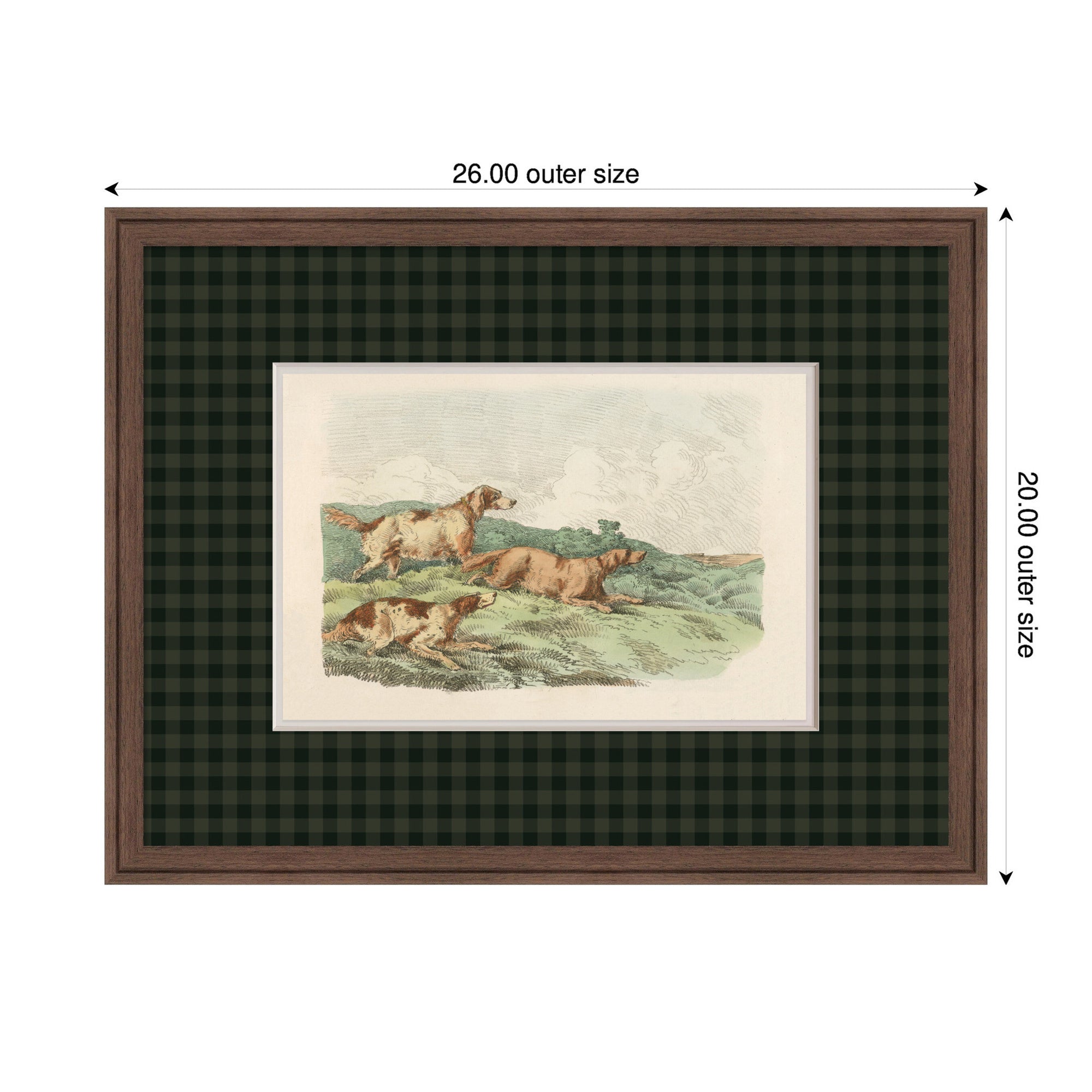 Framed Art 26x20 Florence Medium Brown 2
