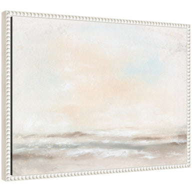 Framed Canvas 24x18 Sylvie Beaded White 1