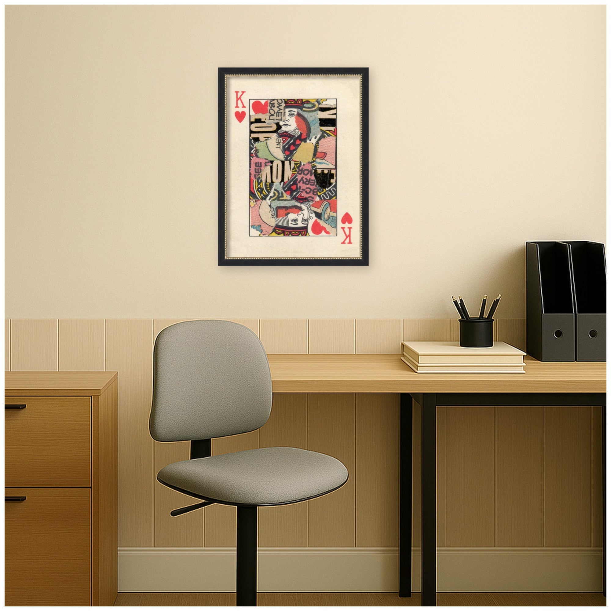 King for Now by Felicia Dadak Framed Mounted Canvas Wall Art Print