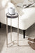 Drink Table Gray Silver 9x9x23 6