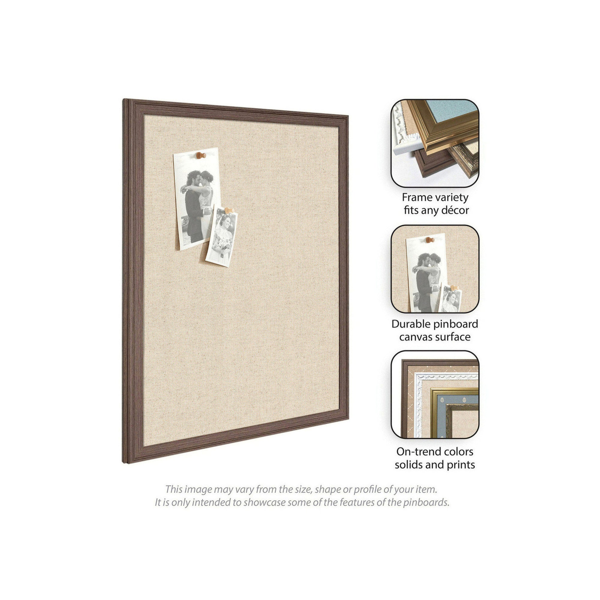 Pinboard 26x20 Bethany Gold 5