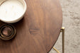 Nesting Table Walnut Brown Gold 2 Piece 8