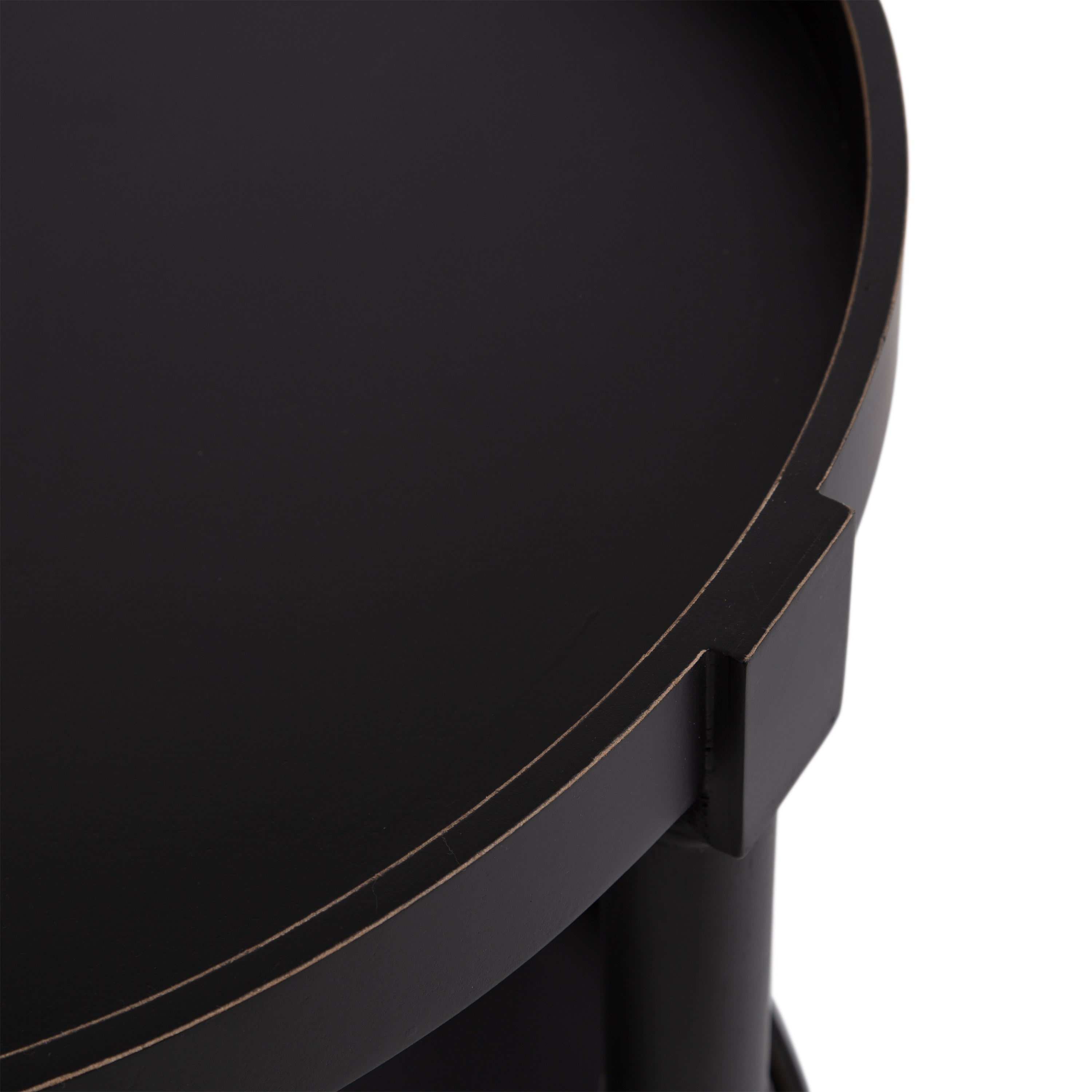 Side Table Black 20x20x24 3