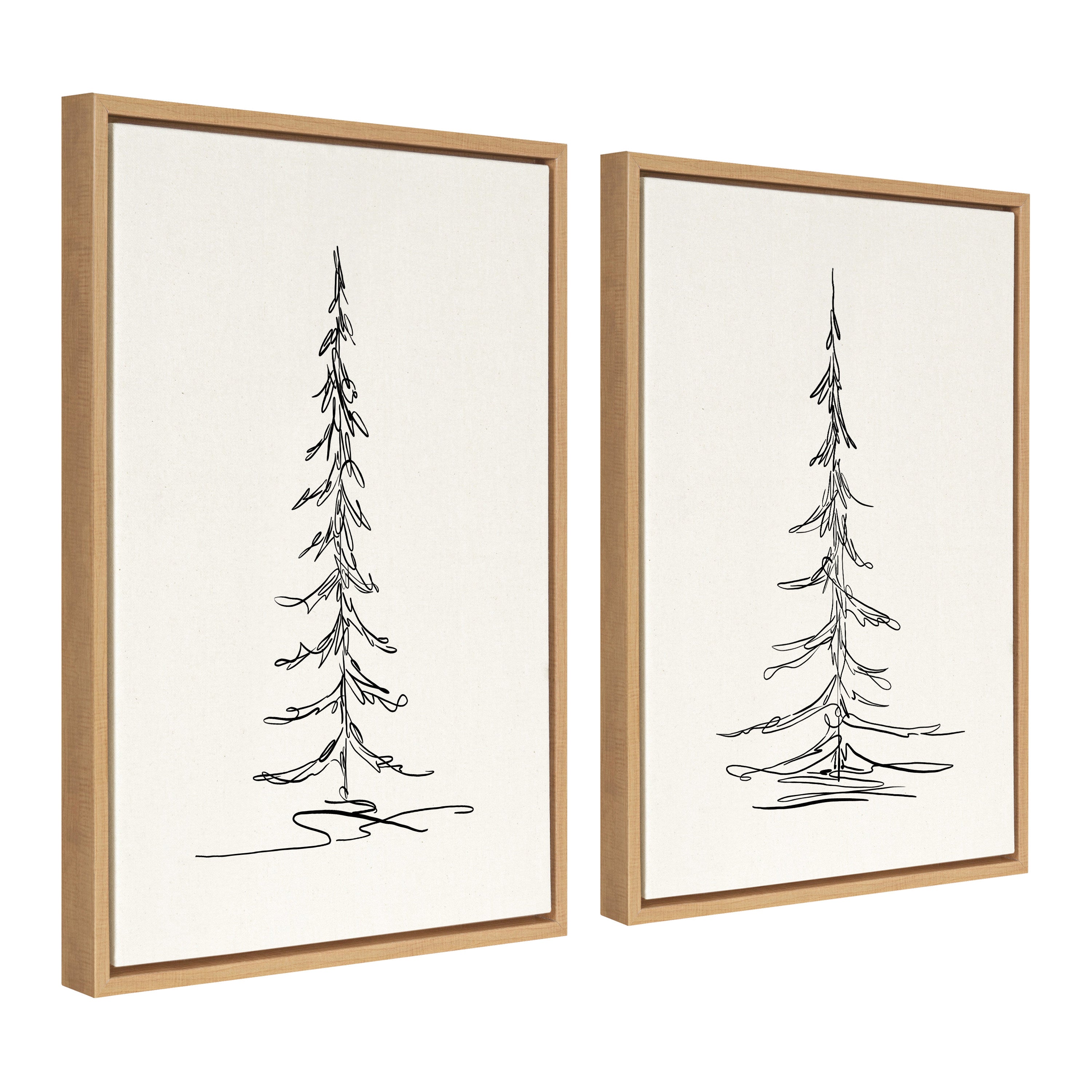 Art Set 2 Piece Set 18x24 Sylvie Natural 2
