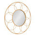 Round Mirror Brown 34x34 5