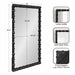 Rectangle Mirror 23x34 Black 2