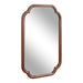 Scallop Mirror Walnut Brown 24x36 1