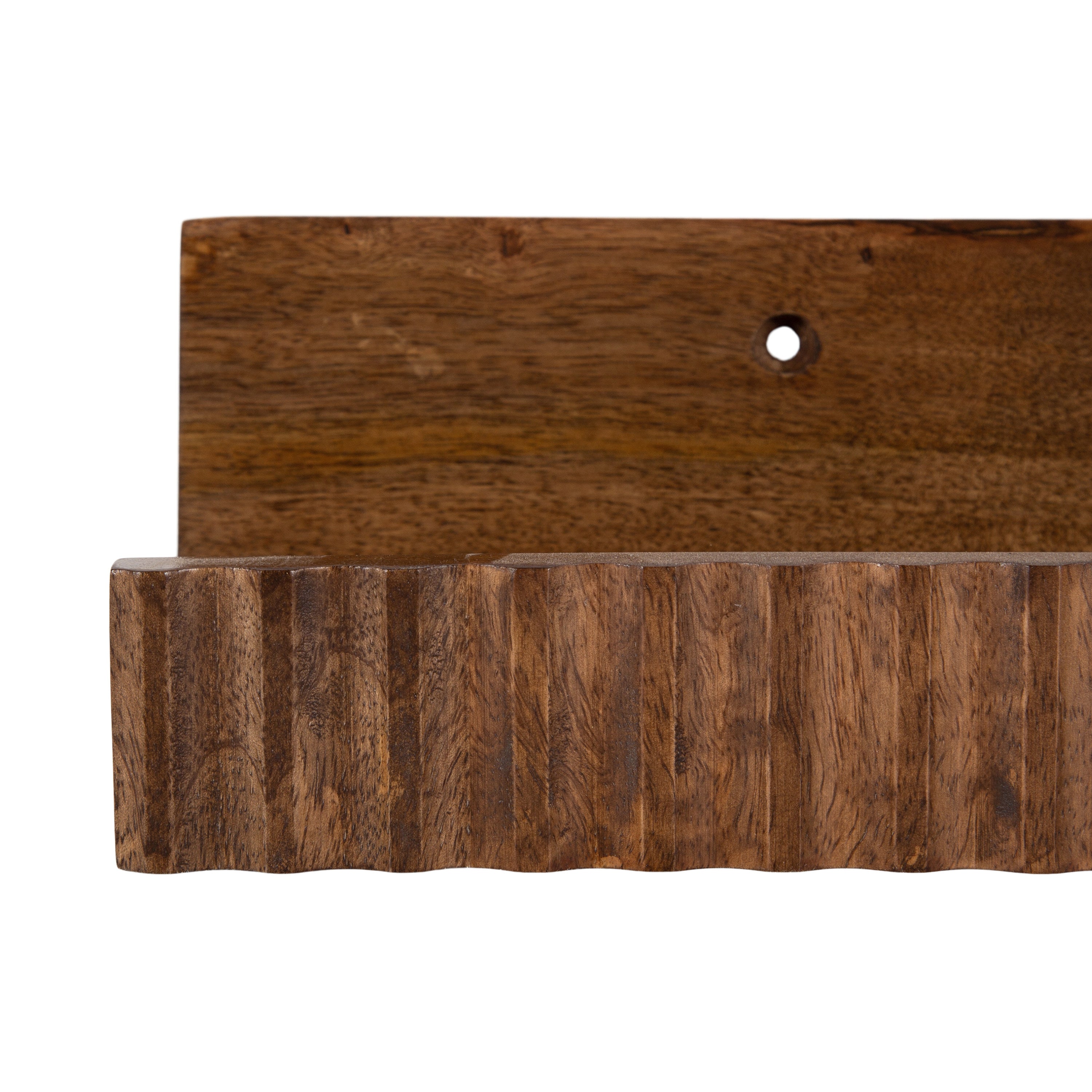 Floating Shelf Walnut Brown 2 Piece 24 Inch 4