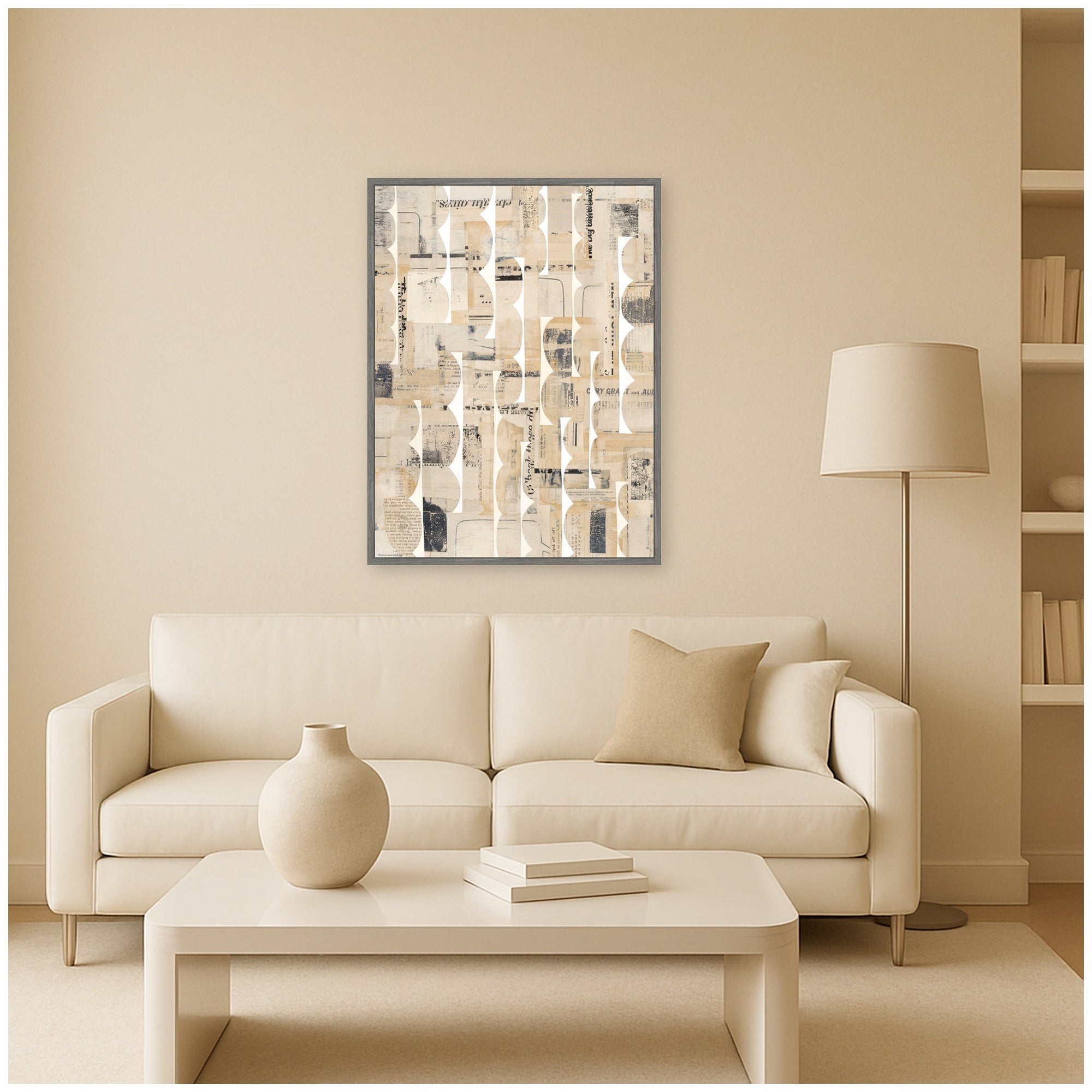 Framed Canvas 32x42 Sylvie Graywash 5