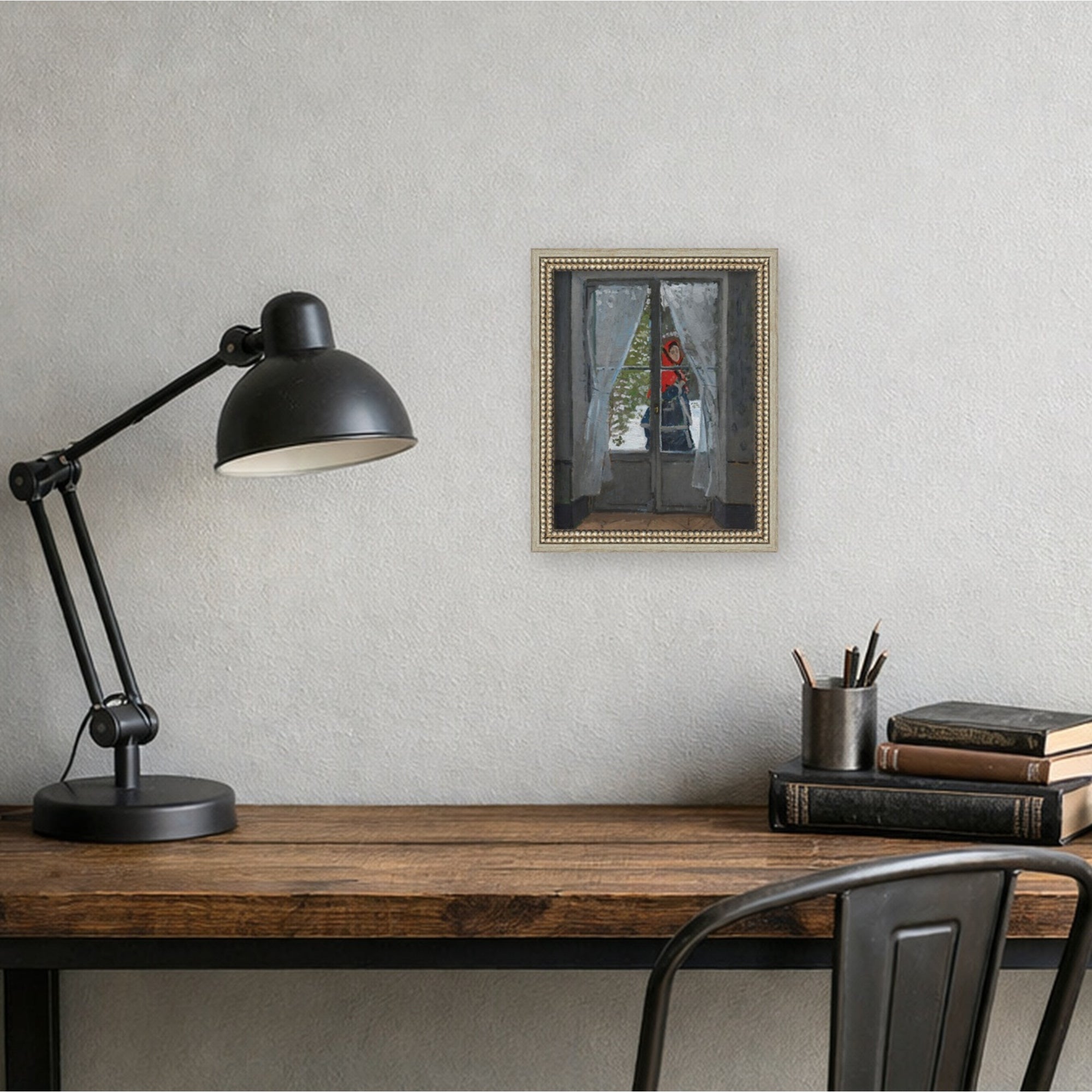 Mounted Canvas Castellan Silver 13x16 5