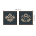 Art Set 2 Piece Set 22x22 Sylvie Walnut 2