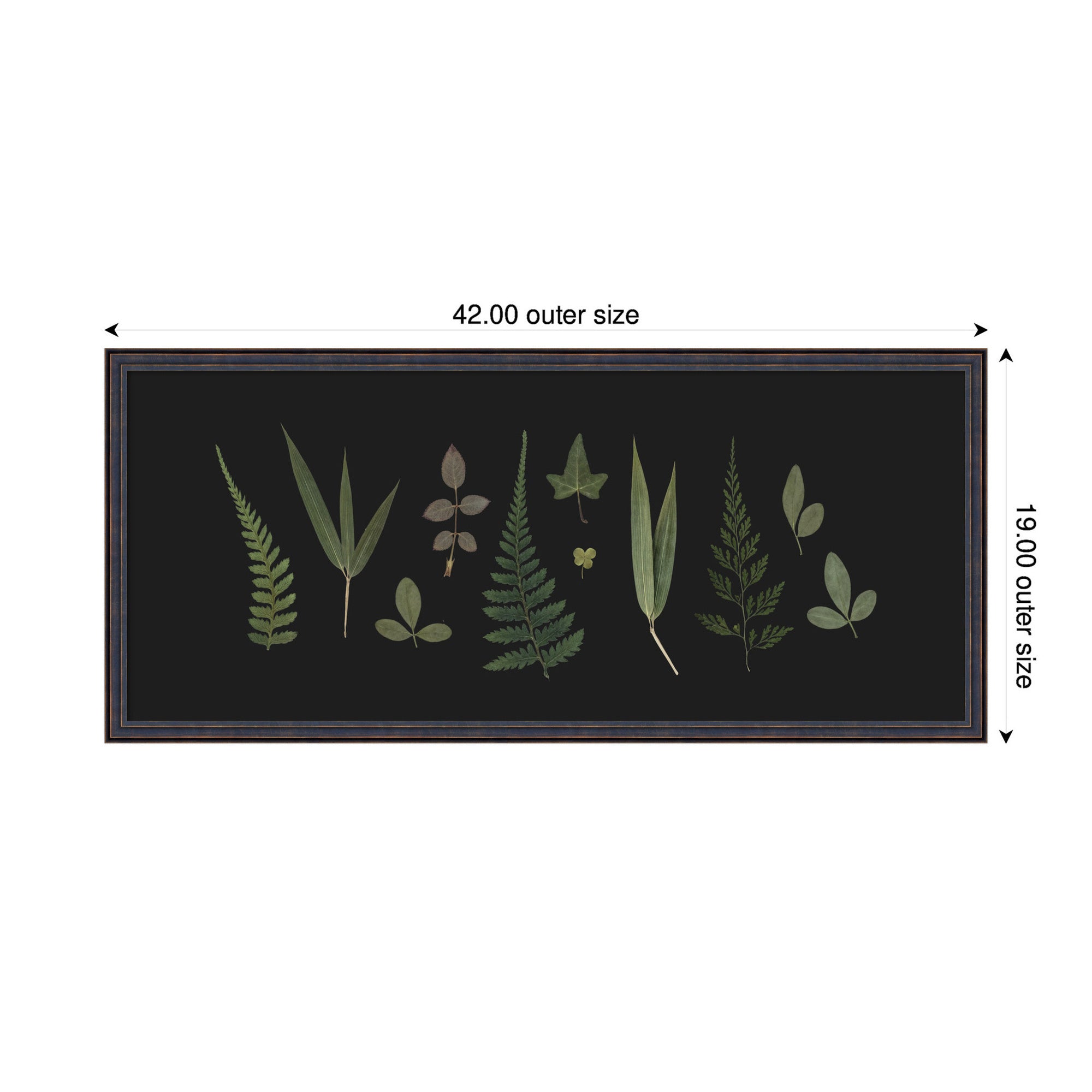 Framed Art 42x19 Dark Bronze Scoop 2