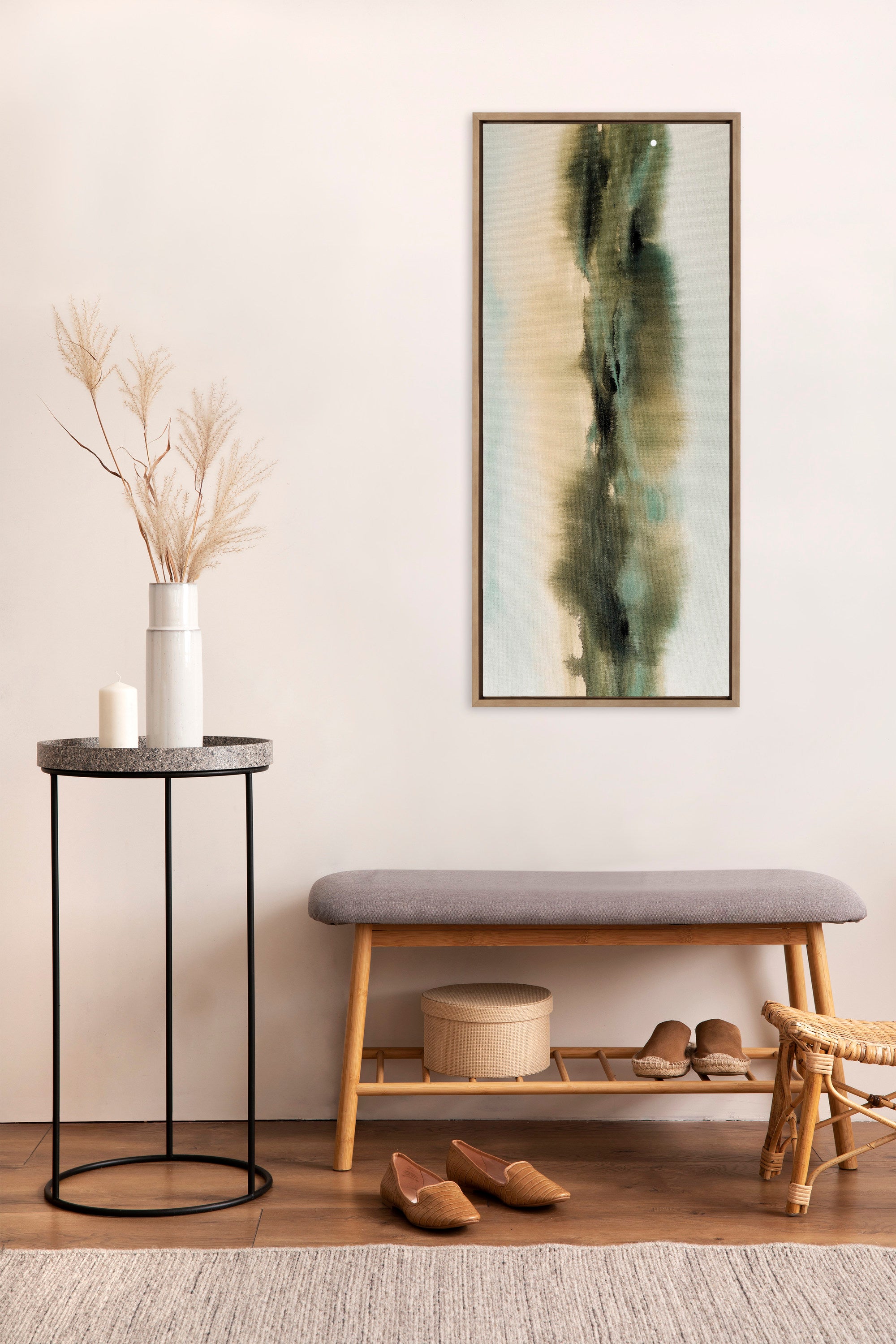 Framed Canvas 18x40 Sylvie Dark Gold 6