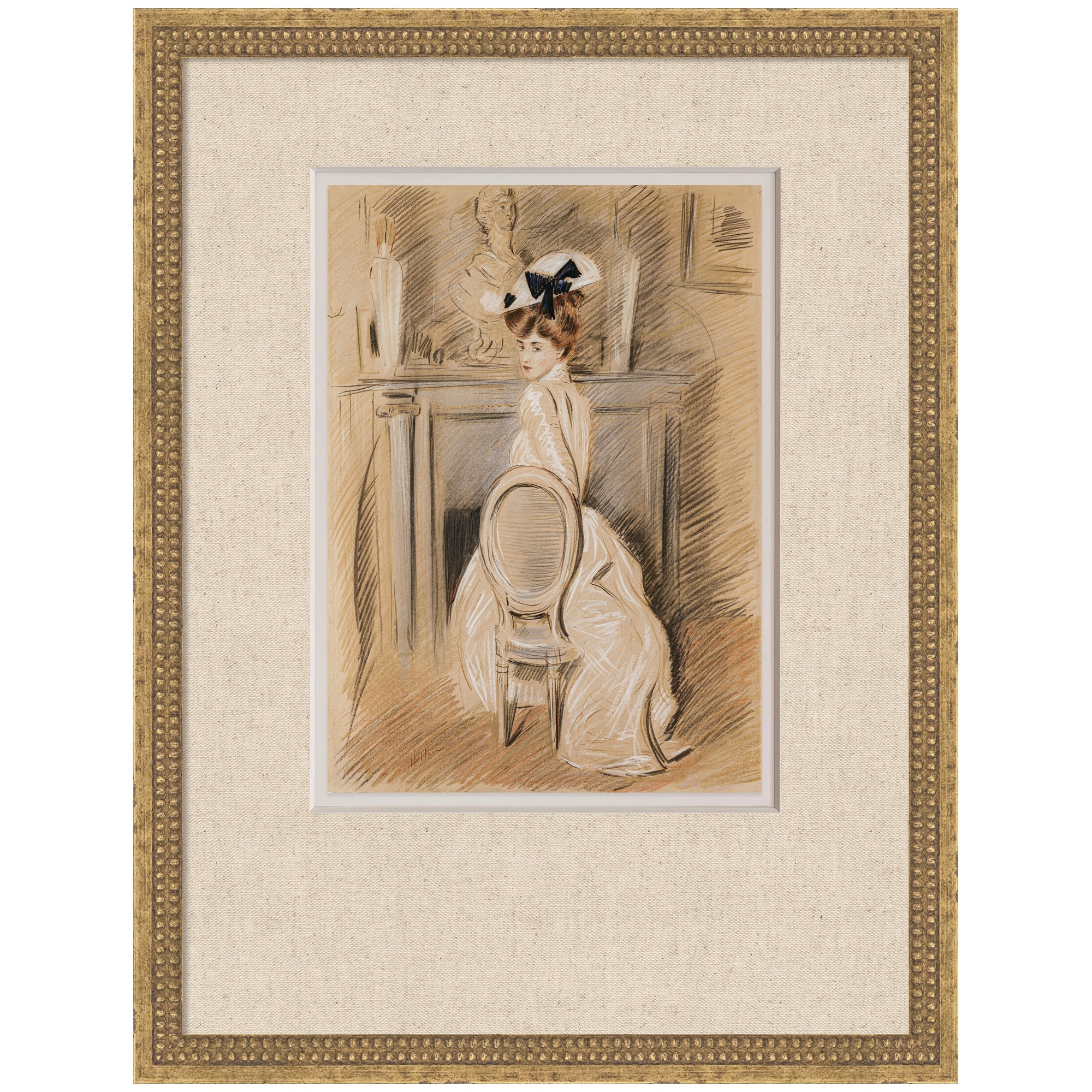 Framed Art 20x26 Castellan Gold 1