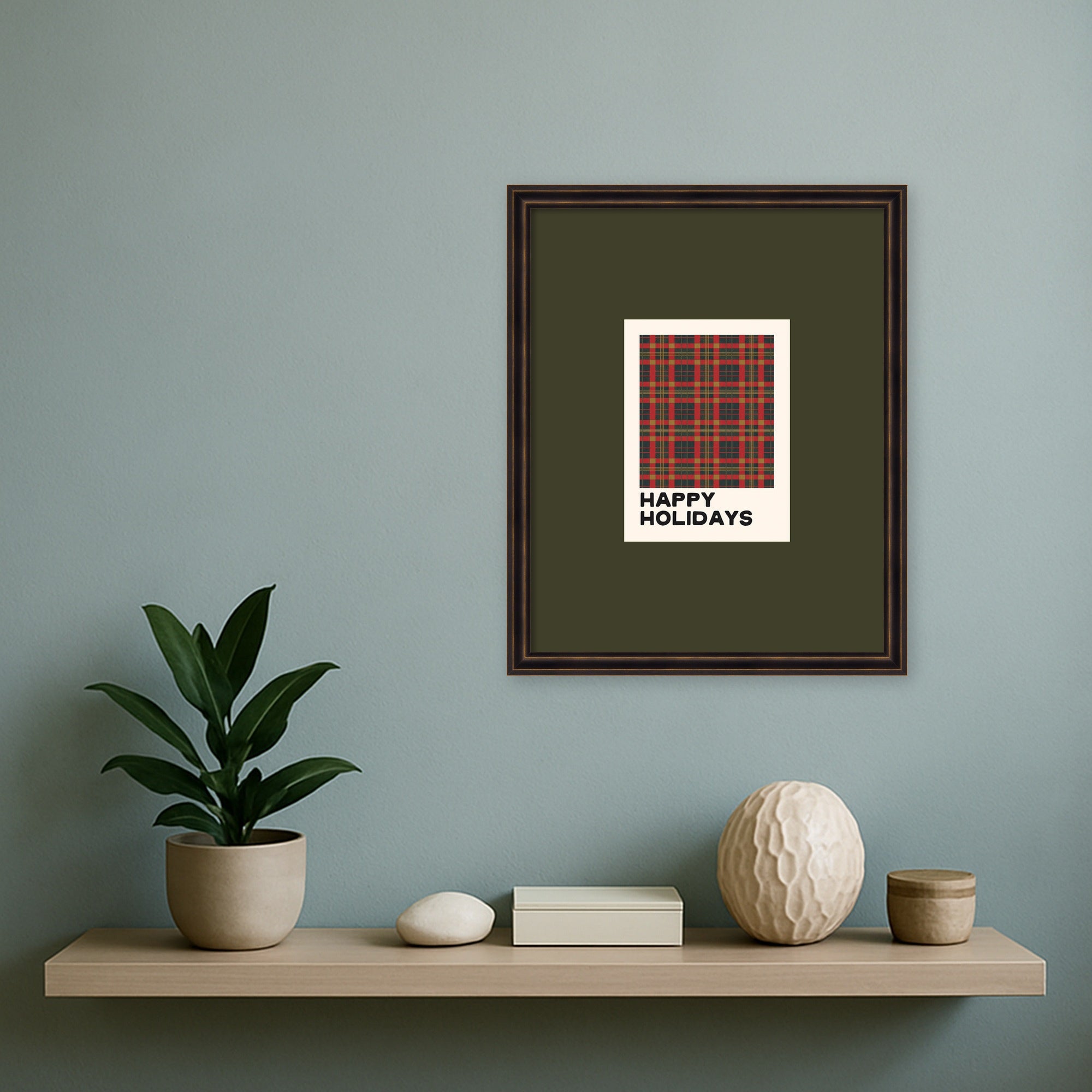 Framed Art Dark Bronze Scoop 18x22 5