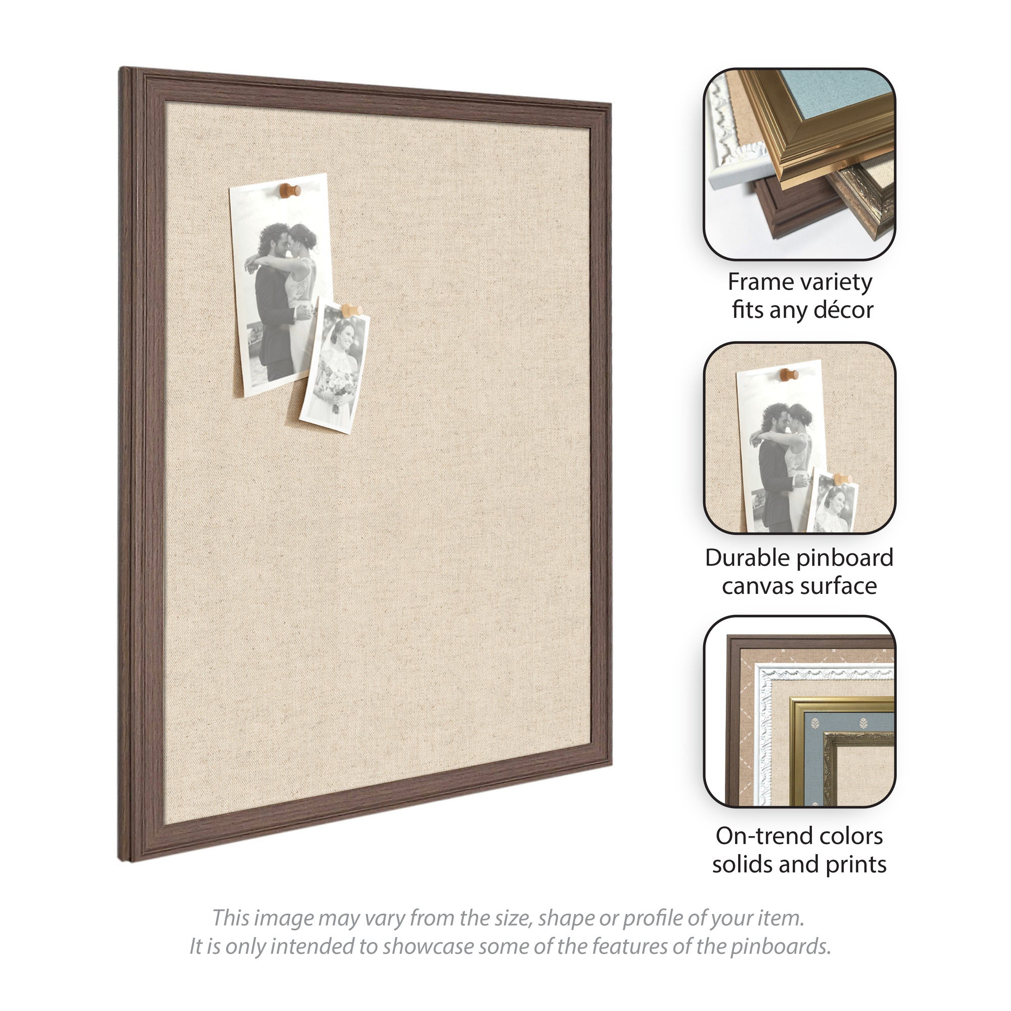Pinboard 20x44 Accent Bronze Narrow 5