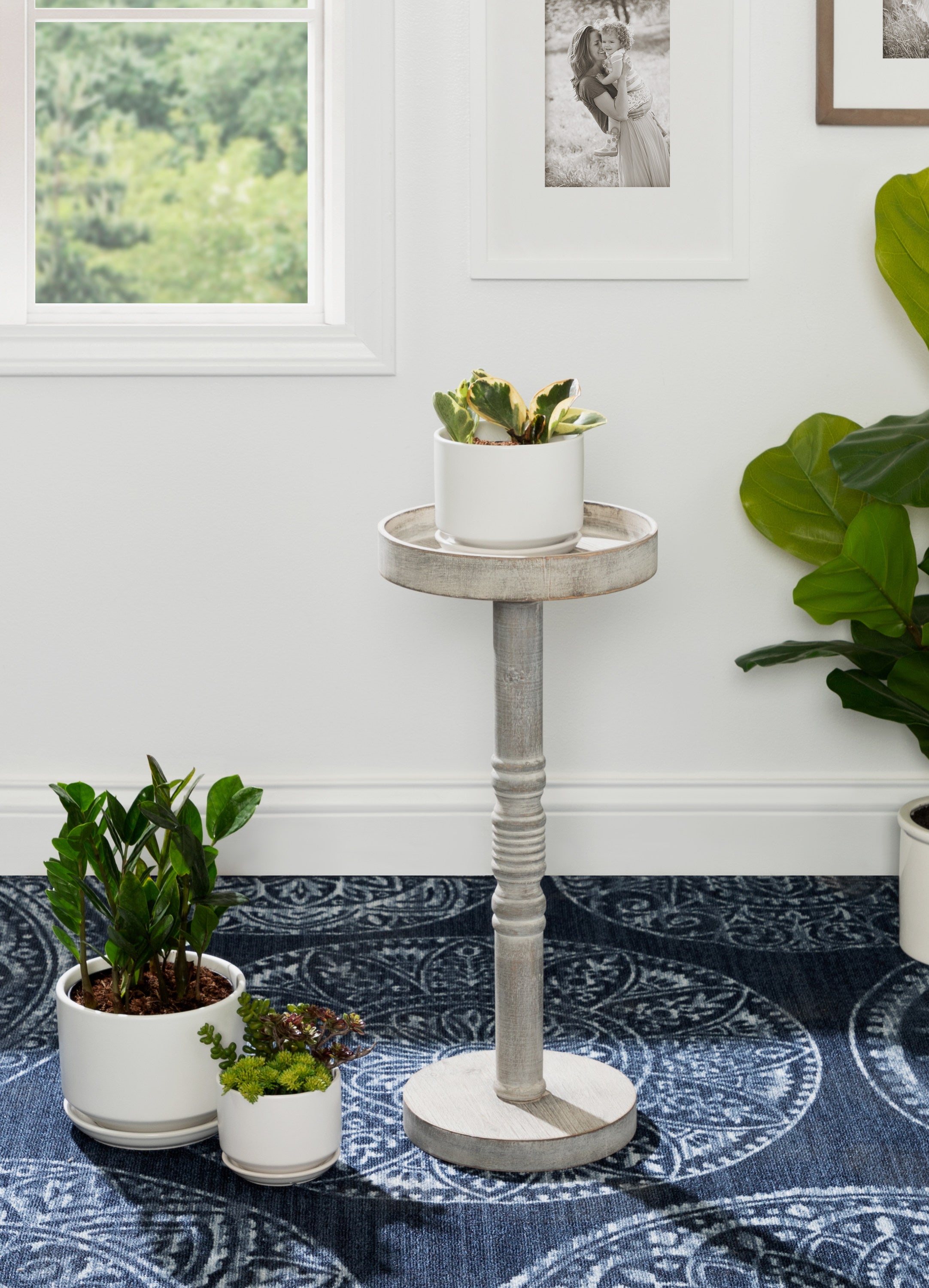 Drink Table Gray 10x10x22 6