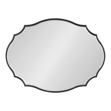 Scallop Mirror Black 18x24 2