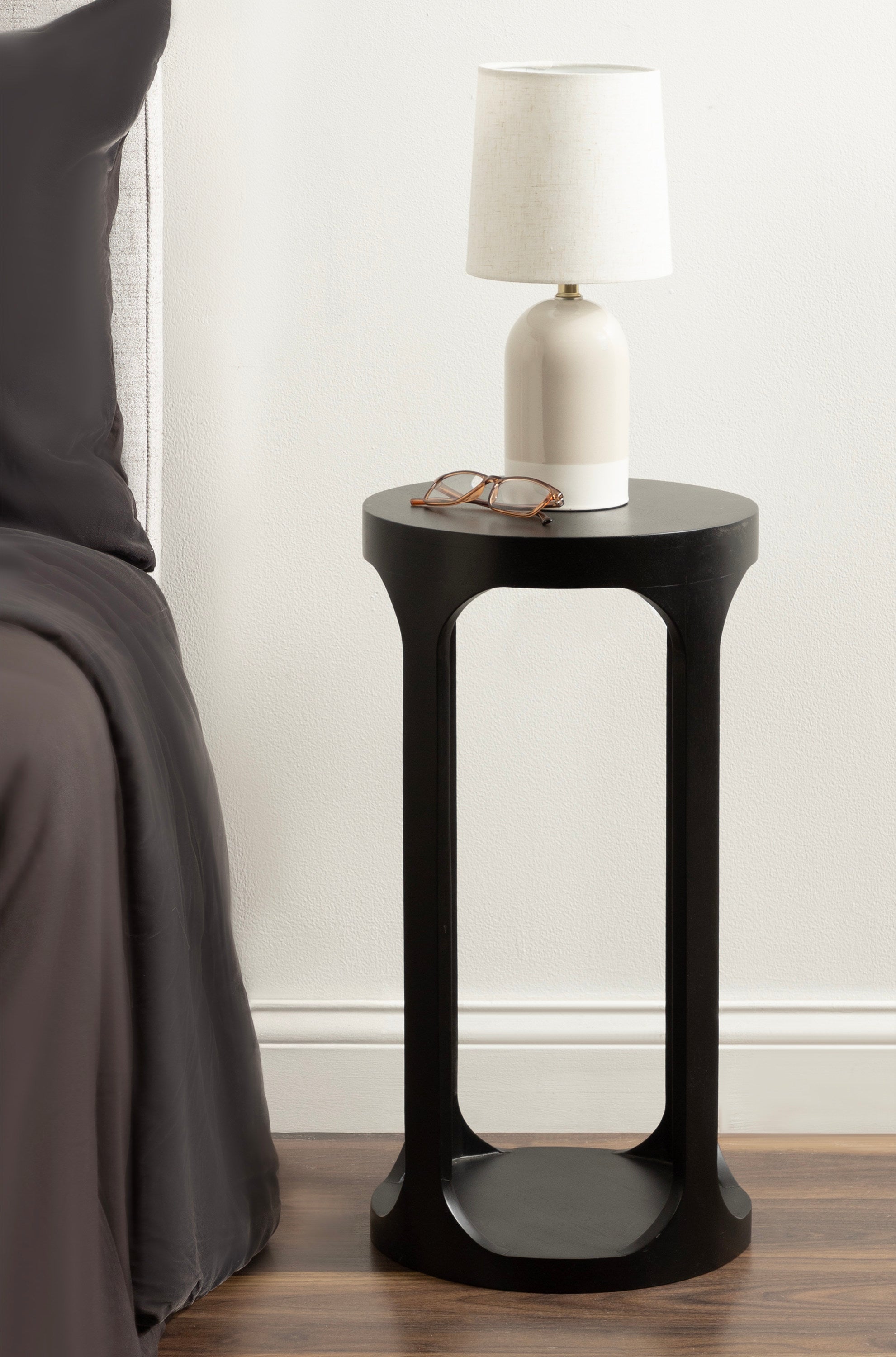 Drink Table Black 12x12x23 7