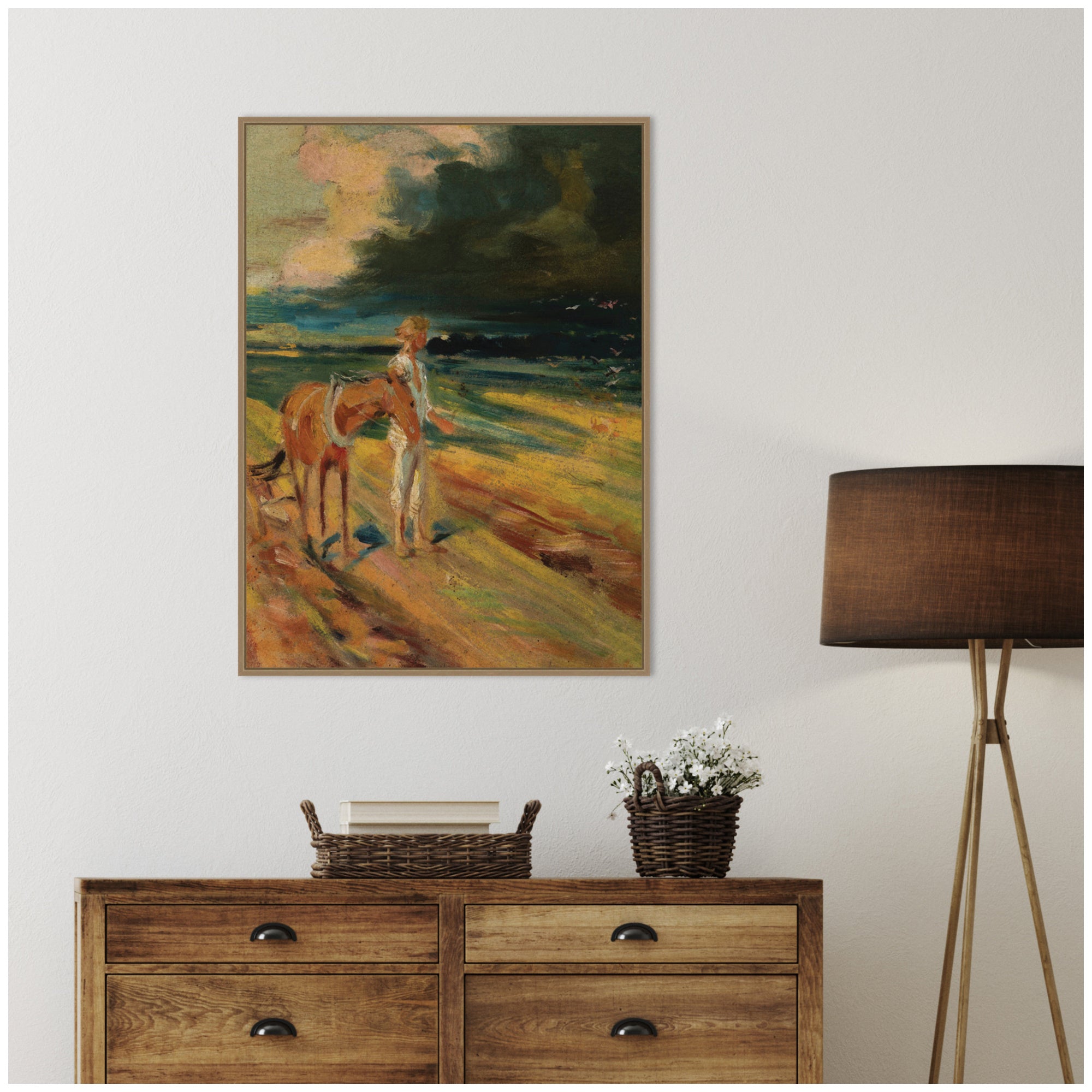 Framed Canvas 28x38 Sylvie Dark Gold 5