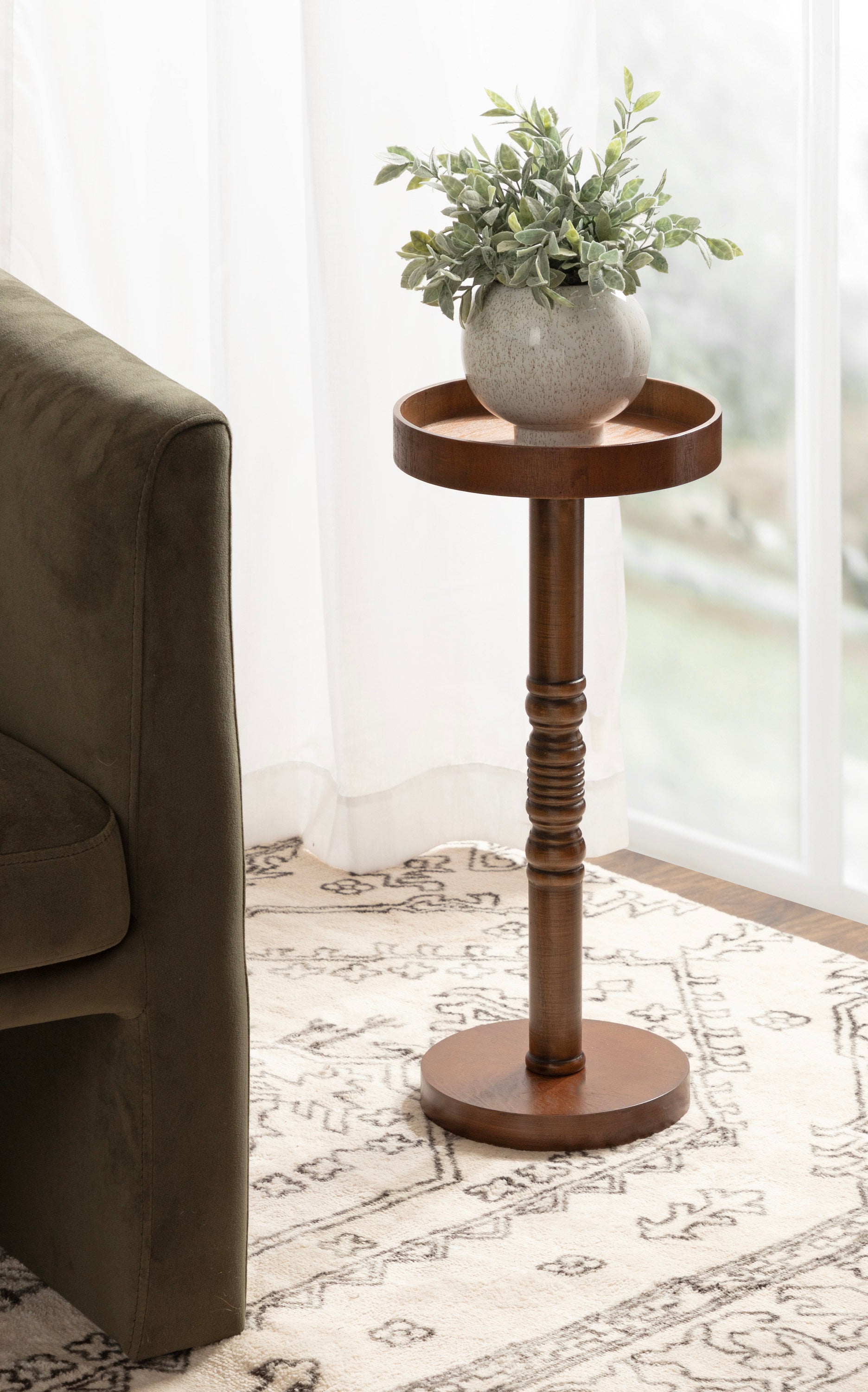 Drink Table Rustic Brown 10x10x22 8