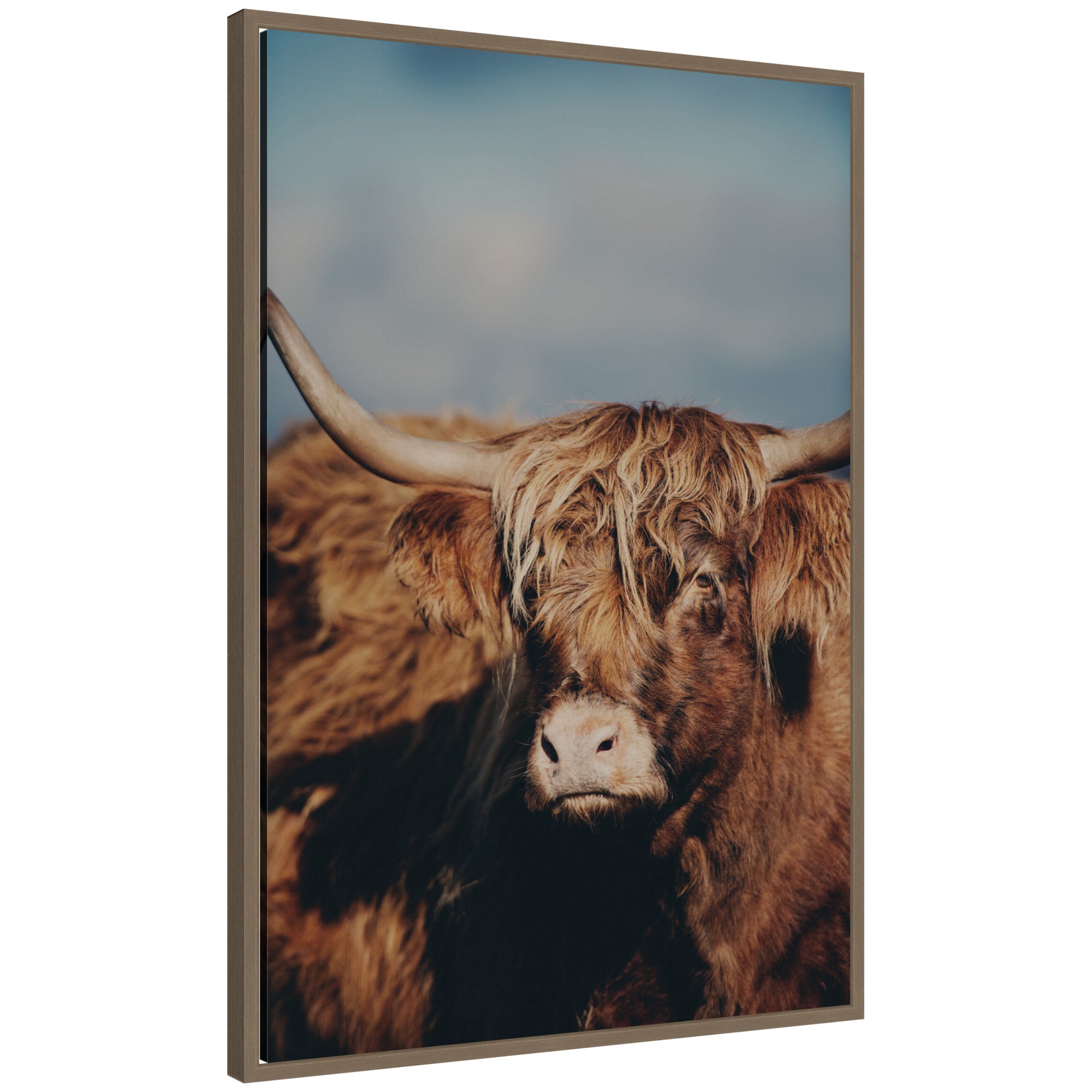 Framed Canvas Sylvie Dark Gold 23x33 1