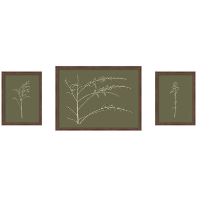 Framed Art Set 3 Piece Set 15x20/24x32 Florence Medium Brown 1