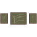 Framed Art Set 3 Piece Set 15x20/24x32 Florence Medium Brown 1