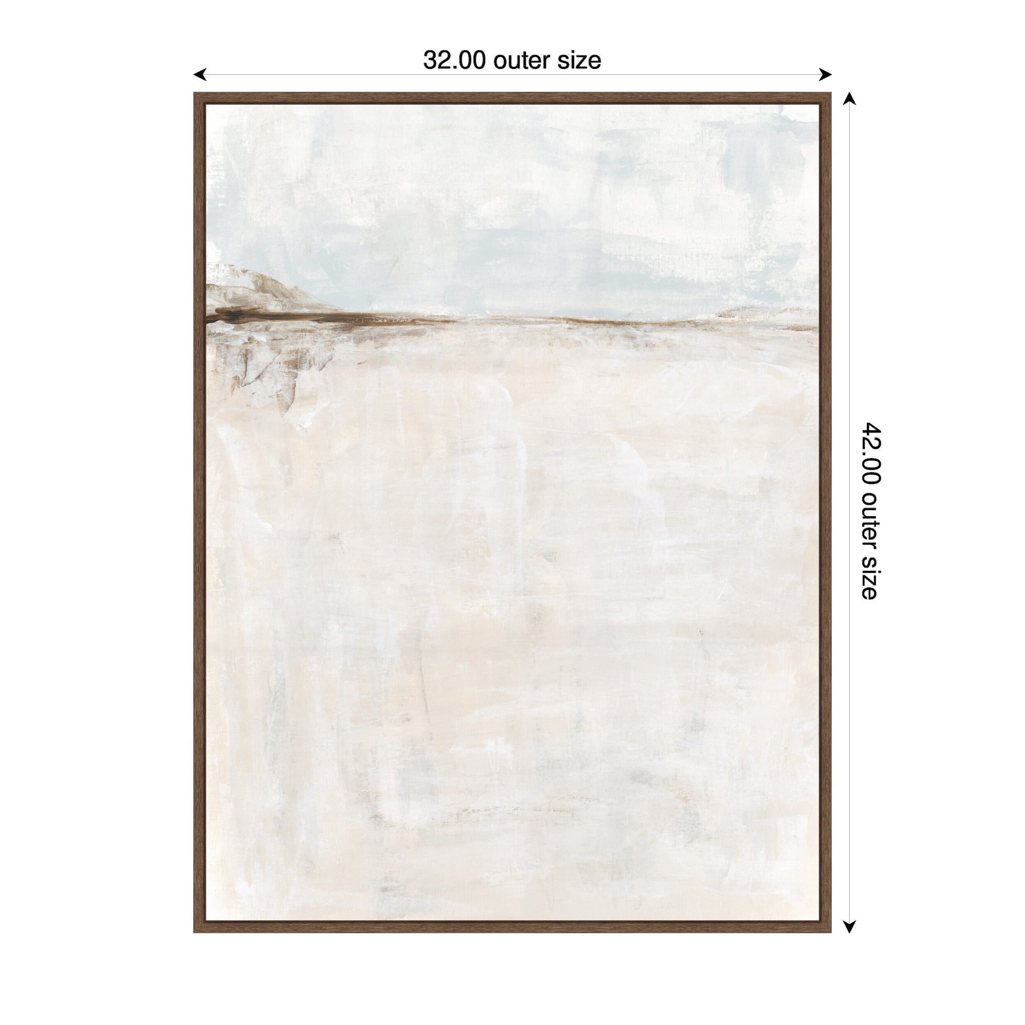 Framed Canvas 32x42 Sylvie Walnut 2
