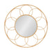Round Mirror Brown 34x34 1
