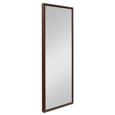 Full Length Mirror Walnut Brown 16x48 1